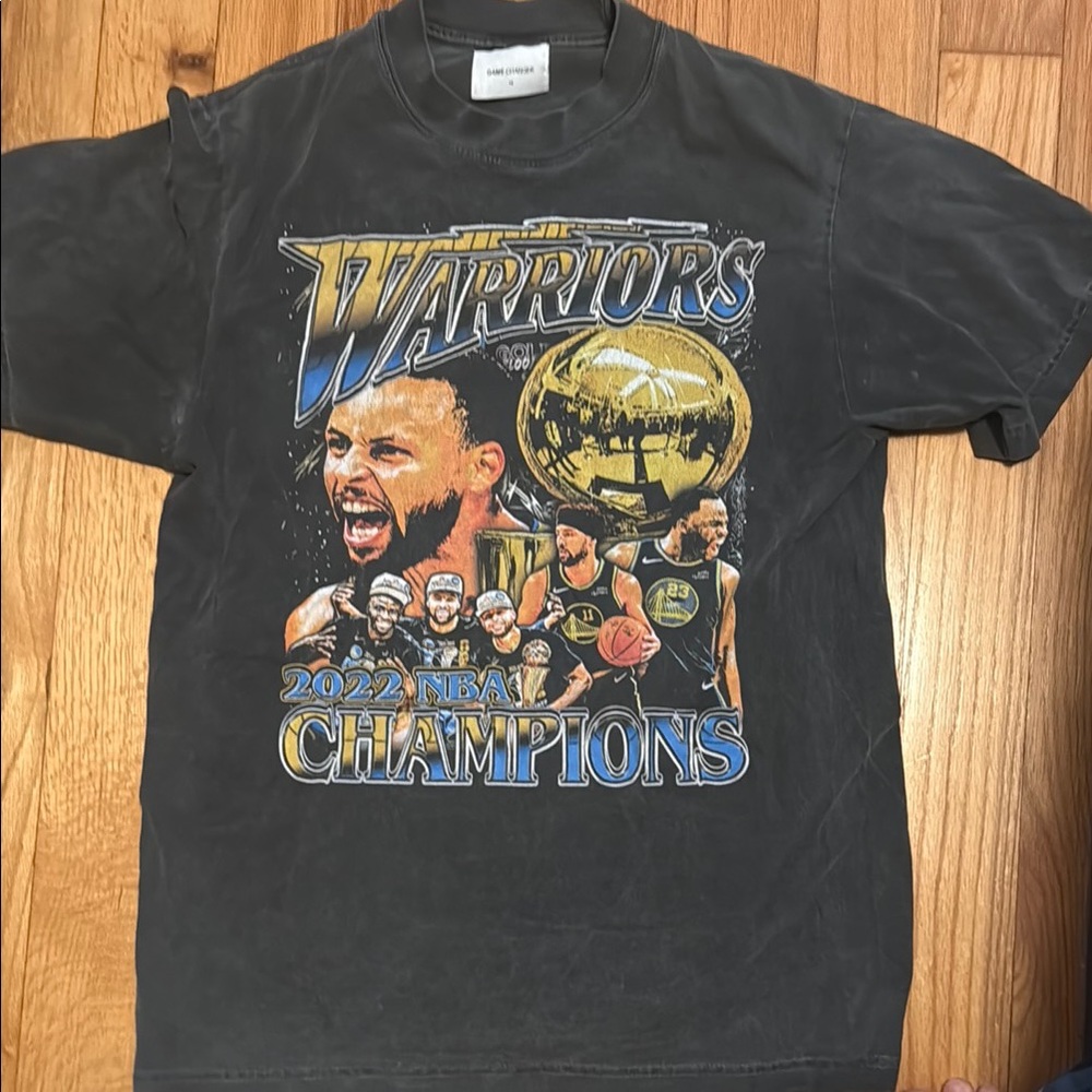 Warriors 2022 NBA Champions Black Tee